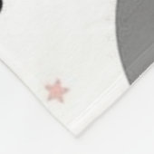 maan, sterren, harten, wolken, kinderen, fleece deken (Hoek)