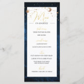 Maan Sterren Hemel Moderne Elegante Trouw Programmakaart (Voorkant)