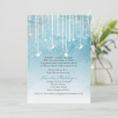 Maan & Sterren Hemels Uitnodiging voor Baby Shower (Staand voorkant)