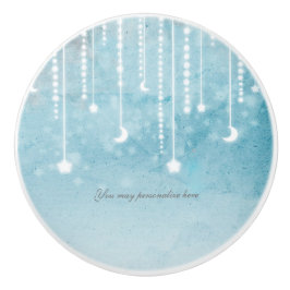 Maan & sterren Hemelse hangende gloed Keramische Knop