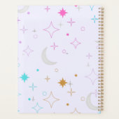 Maan & Sterren Minimalistische Lavendel Planner (Achterkant)