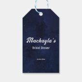 Maan Sterren & Snaar Lichtjes Bruids Shower Cadeaulabel (Achterkant)