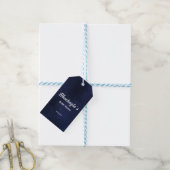Maan Sterren & Snaar Lichtjes Bruidsfeest Cadeaulabel (Met Touw)
