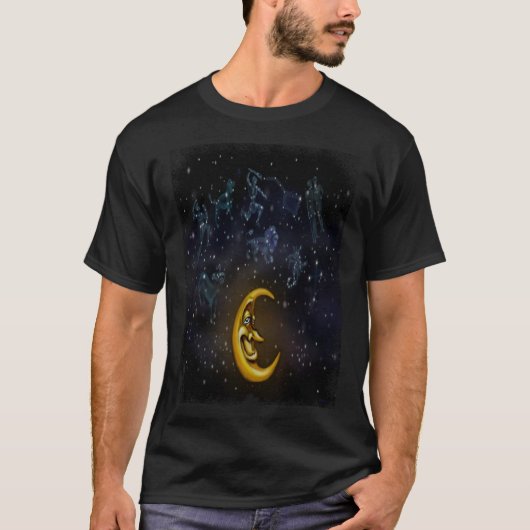 Maan Sterrenbeelden T-Shirt (Voorkant)