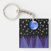Maan Sterrenlicht Acrylsleutelhanger Sleutelhanger (voorkant)