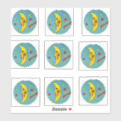 maan Stickers | hemels decor (Vel)