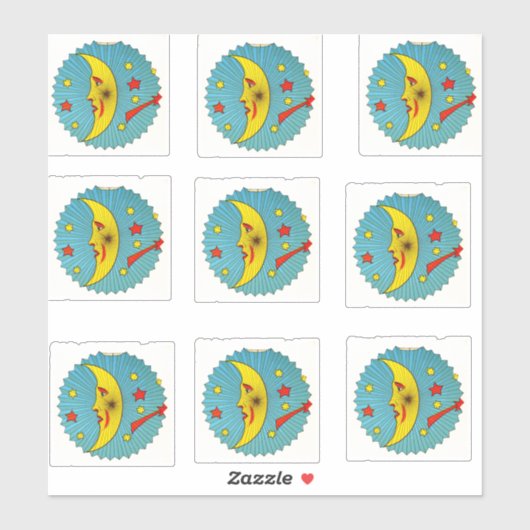  maan Stickers | hemels decor (Vel)