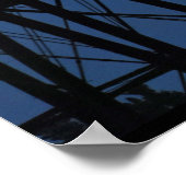 Maan stijgt onder loopbrug poster (Hoek)