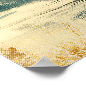 Maan Tonbo Japanse Sumi-E Abstract Libel Wall Poster (Hoek)