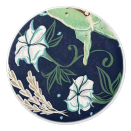 Maan tuin  keramische knop