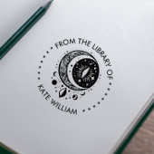  Maan Uit de Bibliotheek van Ronde postzegel Zelfinktende Stempel