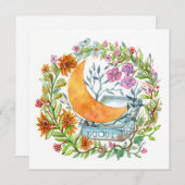 Maan uit de doos feestdagenkaart (Voorkant / Achterkant)