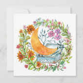 Maan uit de doos feestdagenkaart (Voorkant)