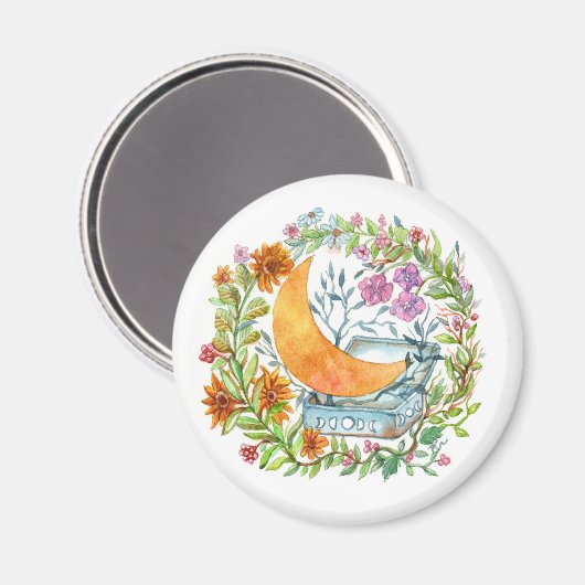 Maan uit de doos magneet (Voorkant / Achterkant)