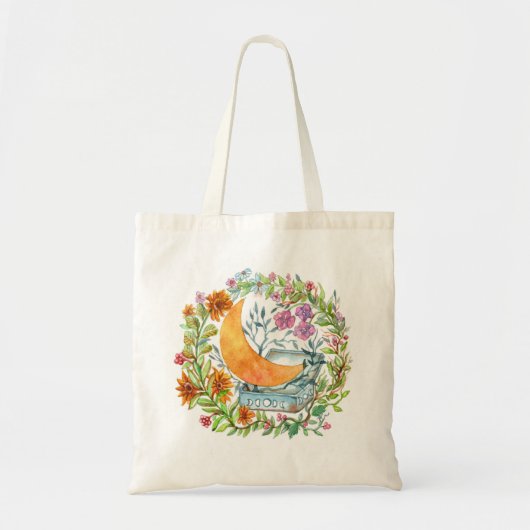 Maan uit de doos tote bag (Voorkant)