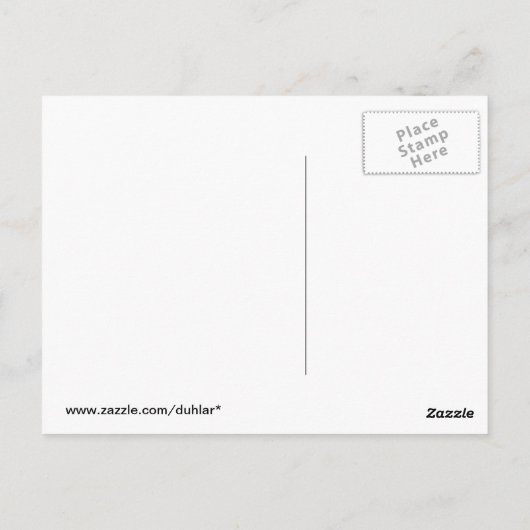 Maan uit ruimte Dank u Briefkaart (Achterkant)