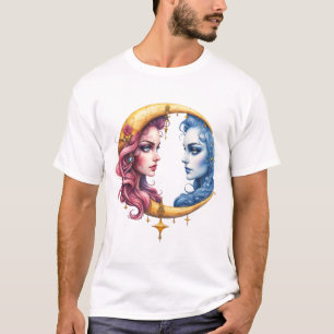 Maan van de Eeuwige Balans – Vuur & Water Zielen.  T-shirt