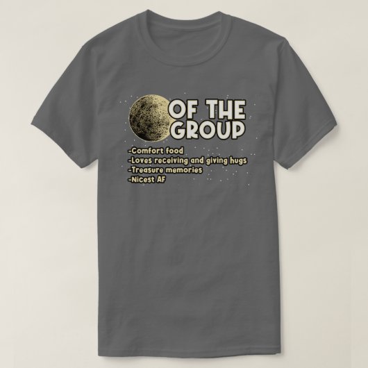 Maan van de groep t-shirt (Design voorkant)