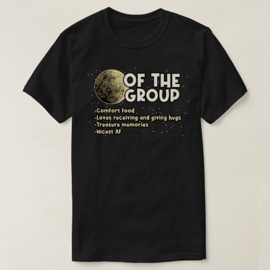Maan van de groep t-shirt (Design voorkant)
