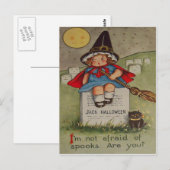 Maan van de Kat van de Grafsteen van de Briefkaart (Voorkant / Achterkant)