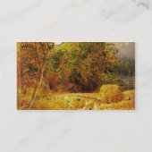 Maan van de Oogst, 1833 (olie op document op Visitekaartje (Achterkant)