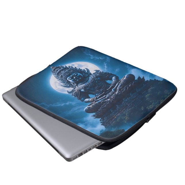 Maan van de Stille Beschermer Laptop Sleeve (Voorkant onderkant)