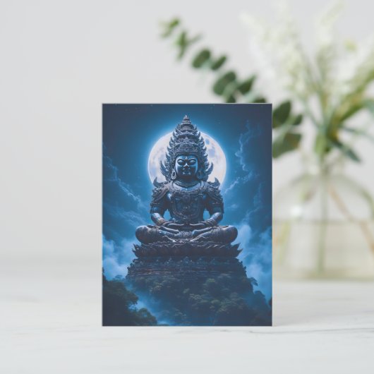 Maan van de Stilzwijgende Bewaker Briefkaart (Staand voorkant)