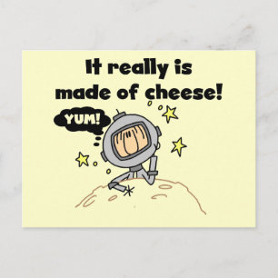 Maan van Kaas T-shirts en Cadeaus Briefkaart