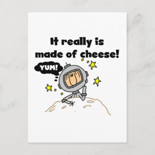 Maan van Kaas T-shirts en Cadeaus Briefkaart