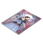 Maan van Winter Fantasie Sprookjeskunst Notitieboek (Linkerzijde)