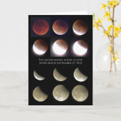 Maan verduistering-Zondag, 27 September, 2015 Kaart (Gele Bloem)