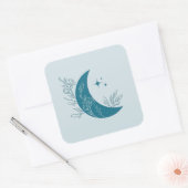 Maan Vierkante Sticker (Envelop)