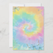 Maan Vlinders Tie Dye Baby Shower Kaart (Achterkant)