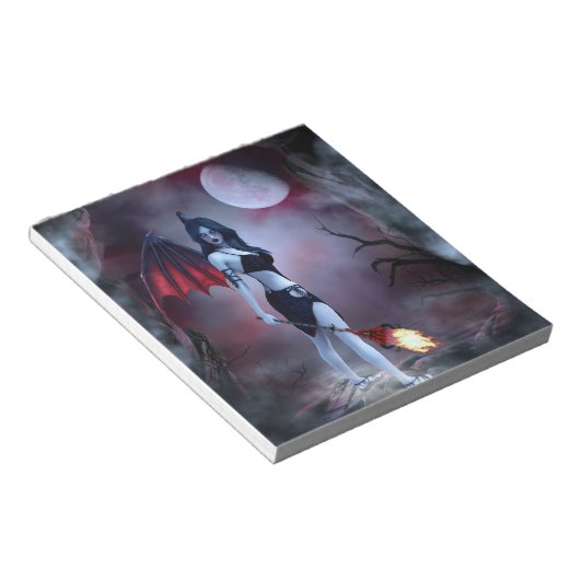 Maan vuur Succubus Notitieblok (Schuin)