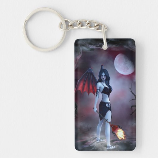 Maan vuur Succubus Sleutelhanger (Voorkant)