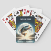 Maan Water & Bass Leaping Pokerkaarten (Achterkant)