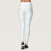 Maan wit en wit kleur horizontaal gestreept leggings (Achterkant)