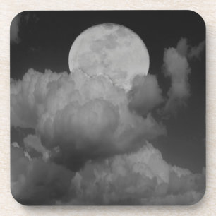 Maan & wolken boven Kansas Bier Onderzetter