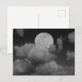 Maan & wolken boven Kansas Briefkaart (Voorkant / Achterkant)