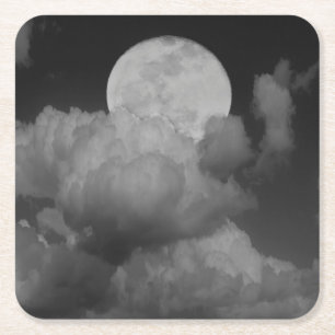 Maan & wolken boven Kansas Kartonnen Onderzetters