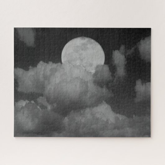 Maan & wolken boven Kansas Legpuzzel (Horizontaal)