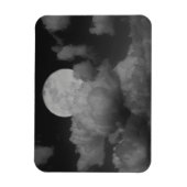 Maan & wolken boven Kansas Magneet (Verticaal)