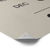 Maan Zakelijke Kalender Volle Maan Affiniteit Poster (Hoek)