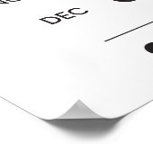 Maan Zakelijke Kalender Vollemaan Affiniteit Poster (Hoek)