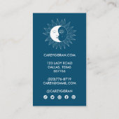 Maan & Zon Chique Elegante Lijntekening DOUANE Klantenkaartje (Achterkant)