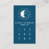 Maan & Zon Chique Elegante Lijntekening DOUANE Klantenkaartje (Voorkant)