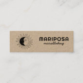 Maan & Zon Elegante Esthetische Schoonheidssalon K Mini Visitekaartje (Voorkant)