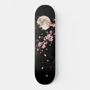 Maan Zwart Bloemstuk Japanse Kersenbloesem  Persoonlijk Skateboard