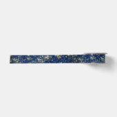 Maanachtige Gloed Middenblauw Satijnen Lint (Voorkant)