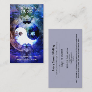 Maanbalans   Yin Yang-ontwerp Visitekaartje